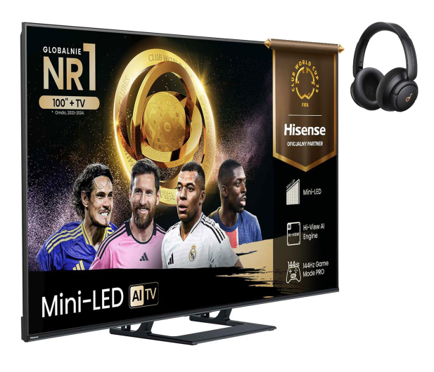 Hisense 65E8Q 65" Mini LED 144 Hz 4K +SŁUCHAWKI NAUSZNE SOUNDCORE - 1531997 - zdjęcie